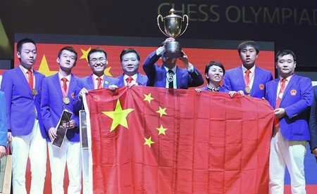 国际象棋奥赛中国男队夺冠